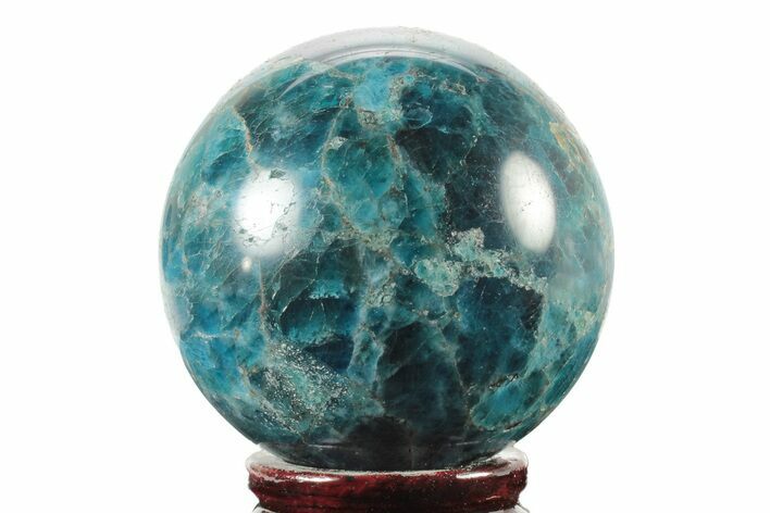 Bright Blue Apatite Sphere - Madagascar #241444